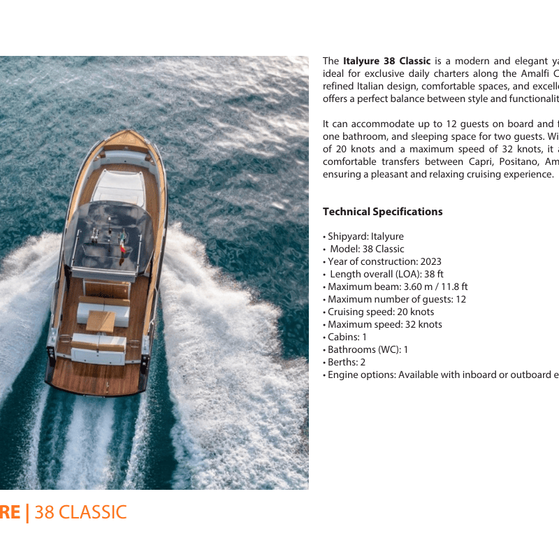 Italyure  Classic  Technical Specifications